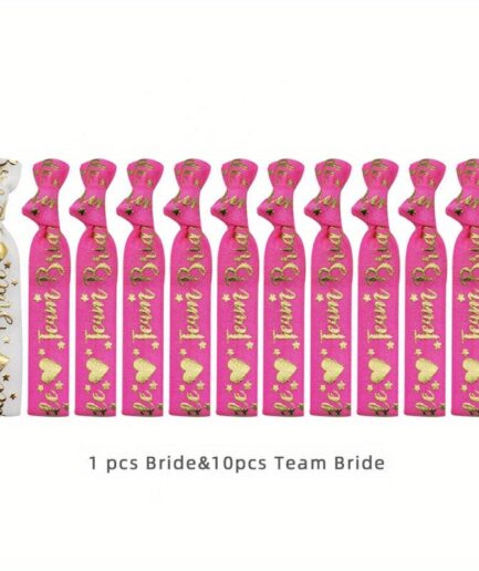 Bracelets Team Bride- Rose fushia 10P
