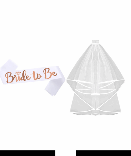 Voile +  écharpe bride to be