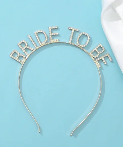 Serre-tête bride to be Doré